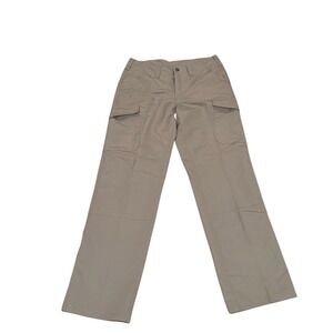 Propper Womens Khaki Tan Tactical Cargo Pants Ripstop Size 8L Straight Leg